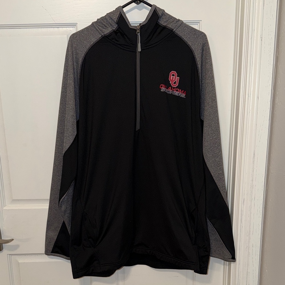 Champion OU Black and Gray Hoodie